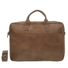 Afbeelding in Gallery-weergave laden, DSTRCT Laptoptas Fletcher Street 17 inch cognac