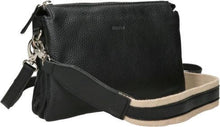 Afbeelding in Gallery-weergave laden, DSTRCT Floater Field Schoudertas Harmonica Two Straps Black