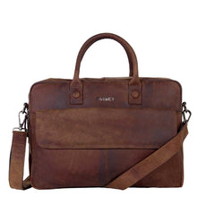 Afbeelding in Gallery-weergave laden, DSTRCT Wall Street Laptoptas 17 inch brown