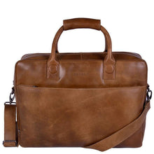 Afbeelding in Gallery-weergave laden, DSTRCT Laptoptas Fletcher Street 17 inch cognac