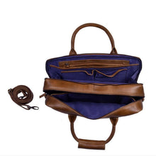 Afbeelding in Gallery-weergave laden, DSTRCT Laptoptas Fletcher Street 17 inch cognac
