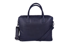 Afbeelding in Gallery-weergave laden, DSTRCT Exclusive Lederen Laptoptas 15,6 inch zwart
