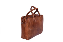 Afbeelding in Gallery-weergave laden, DSTRCT Exclusive Lederen Laptoptas 15,6 inch cognac
