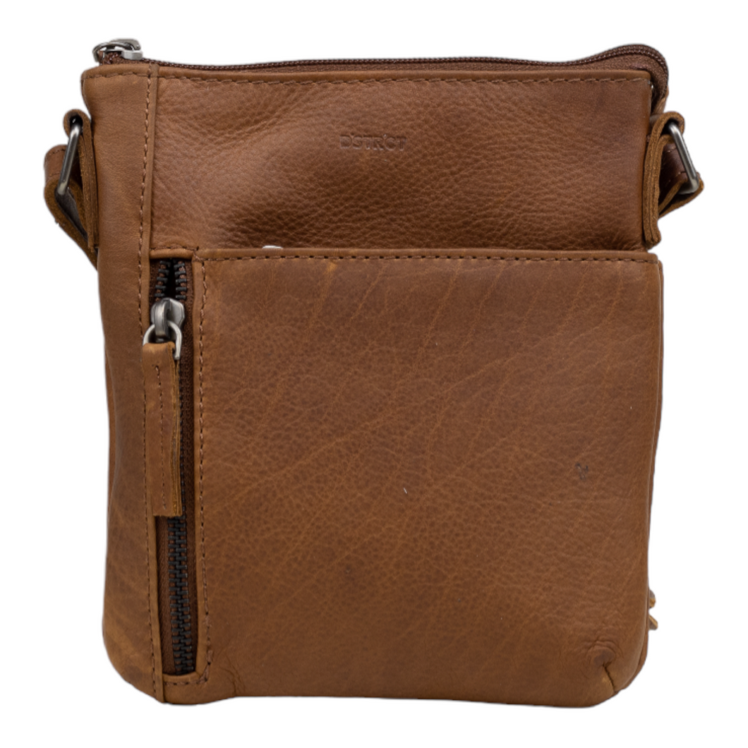 DSTRCT Preston Park Crossbody / Schoudertas Hoog Cognac