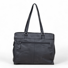 Afbeelding in Gallery-weergave laden, DSTRCT Exclusive Lederen werktas laptoptas 15,6 inch zwart
