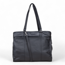 Afbeelding in Gallery-weergave laden, DSTRCT Exclusive Lederen werktas laptoptas 15,6 inch zwart
