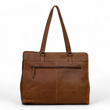 Afbeelding in Gallery-weergave laden, DSTRCT Exclusive Lederen werktas laptoptas 15,6 inch cognac

