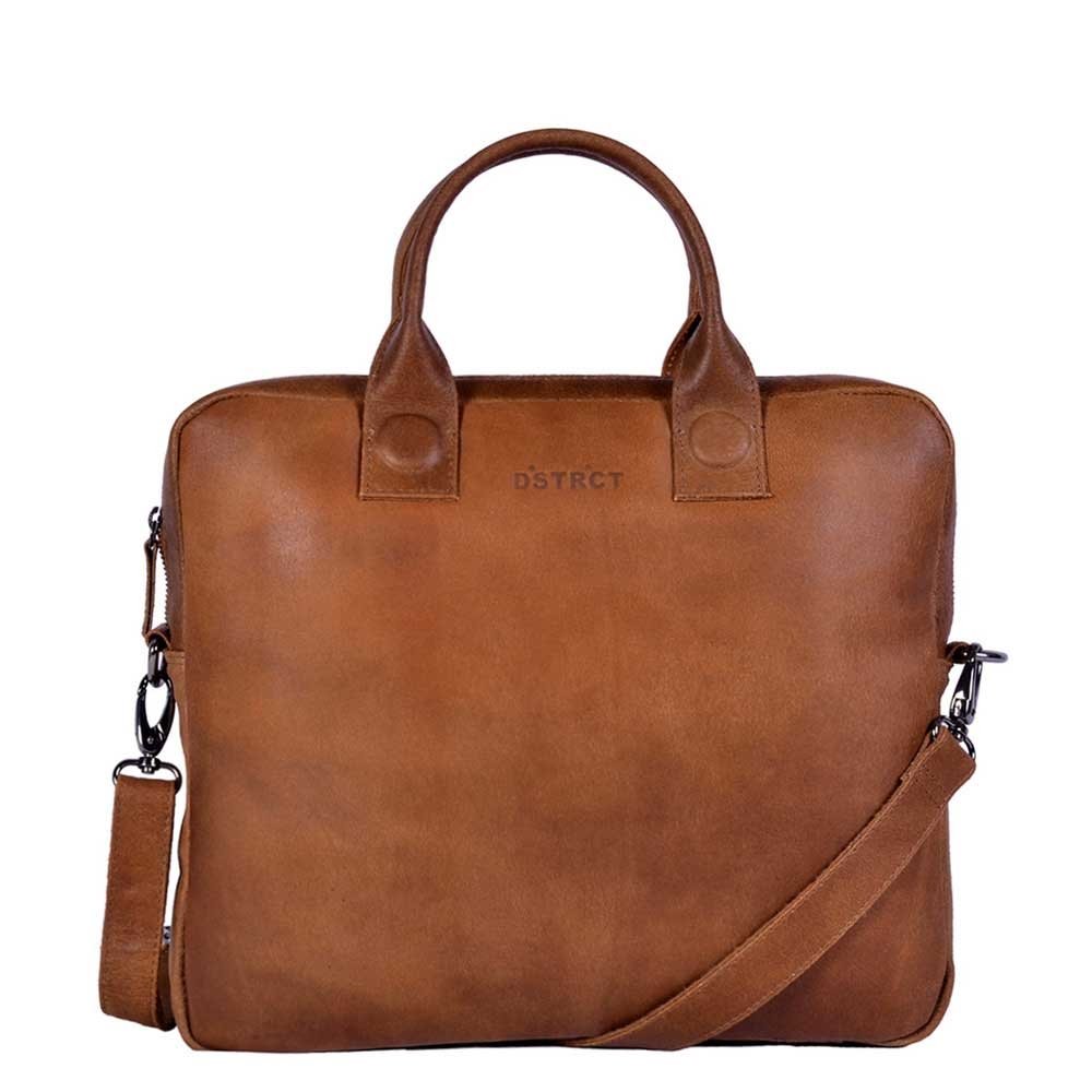 DSTRCT Laptoptas Fletcher Street 14 inch cognac