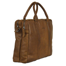 Afbeelding in Gallery-weergave laden, DSTRCT Limited Double Zip 15&#39;&#39; Laptoptas cognac
