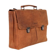 Afbeelding in Gallery-weergave laden, DSTRCT Wall Street Aktetas 15,6 inch cognac
