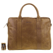 Afbeelding in Gallery-weergave laden, DSTRCT Limited Single Zip 15&#39;&#39; Laptoptas cognac
