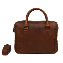 Afbeelding in Gallery-weergave laden, DSTRCT Premium Collection Laptopbag 14&quot; cognac
