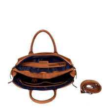 Afbeelding in Gallery-weergave laden, DSTRCT Wall Street Laptoptas 17 inch cognac
