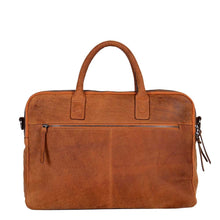 Afbeelding in Gallery-weergave laden, DSTRCT Wall Street Laptoptas 17 inch cognac

