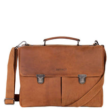 Afbeelding in Gallery-weergave laden, DSTRCT Wall Street Aktetas 15,6 inch cognac
